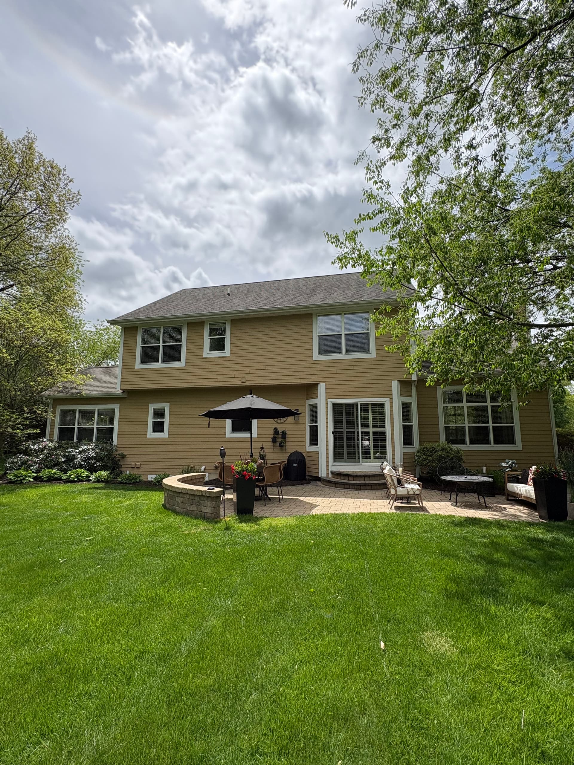 Gallery photos for Window Cleaning and Gutter Cleaning at a Forest Hills Home: Image #1