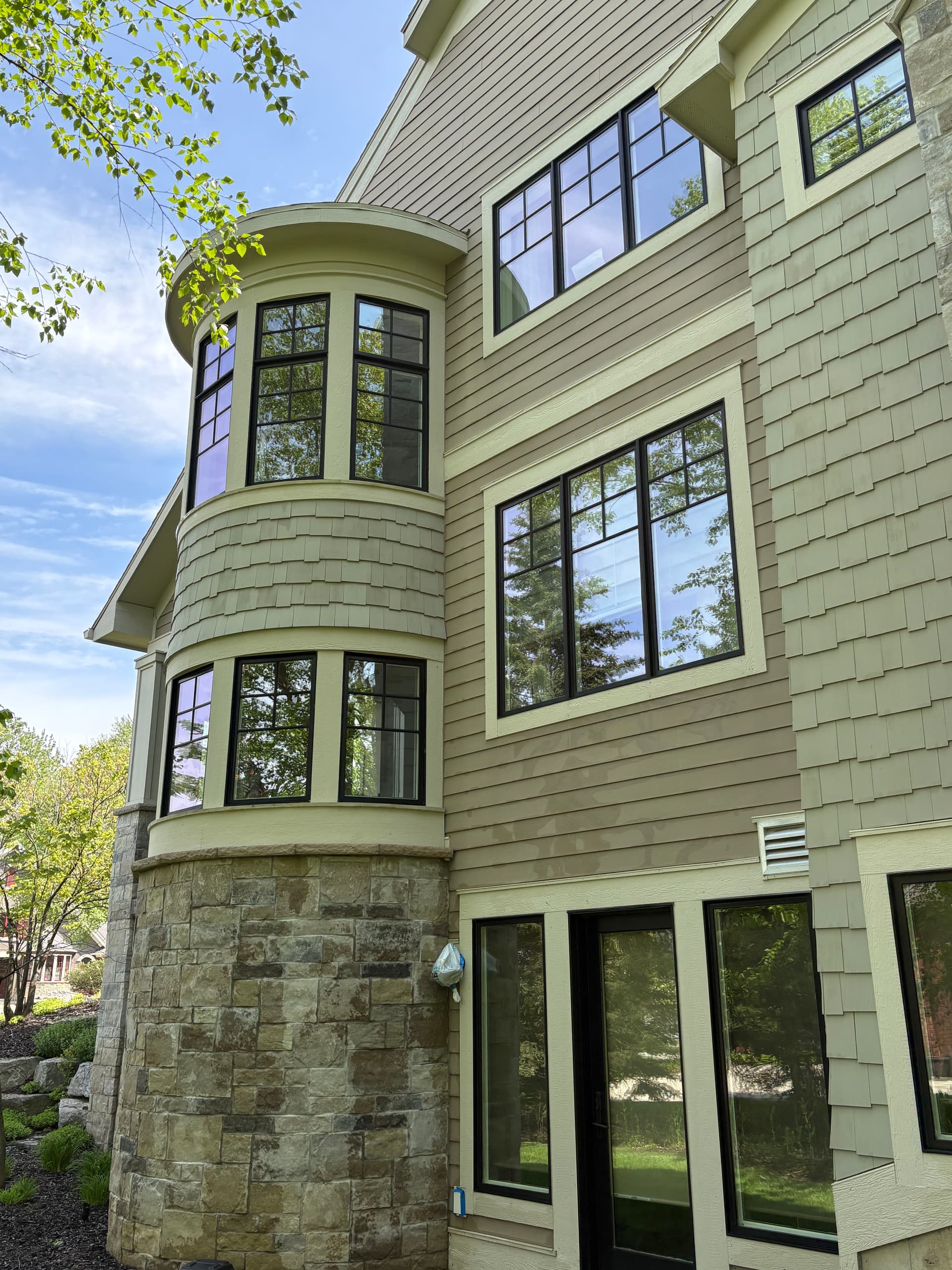 Gallery photos for Exterior Window Cleaning on a Stunning Forest Hills Home: Image #1