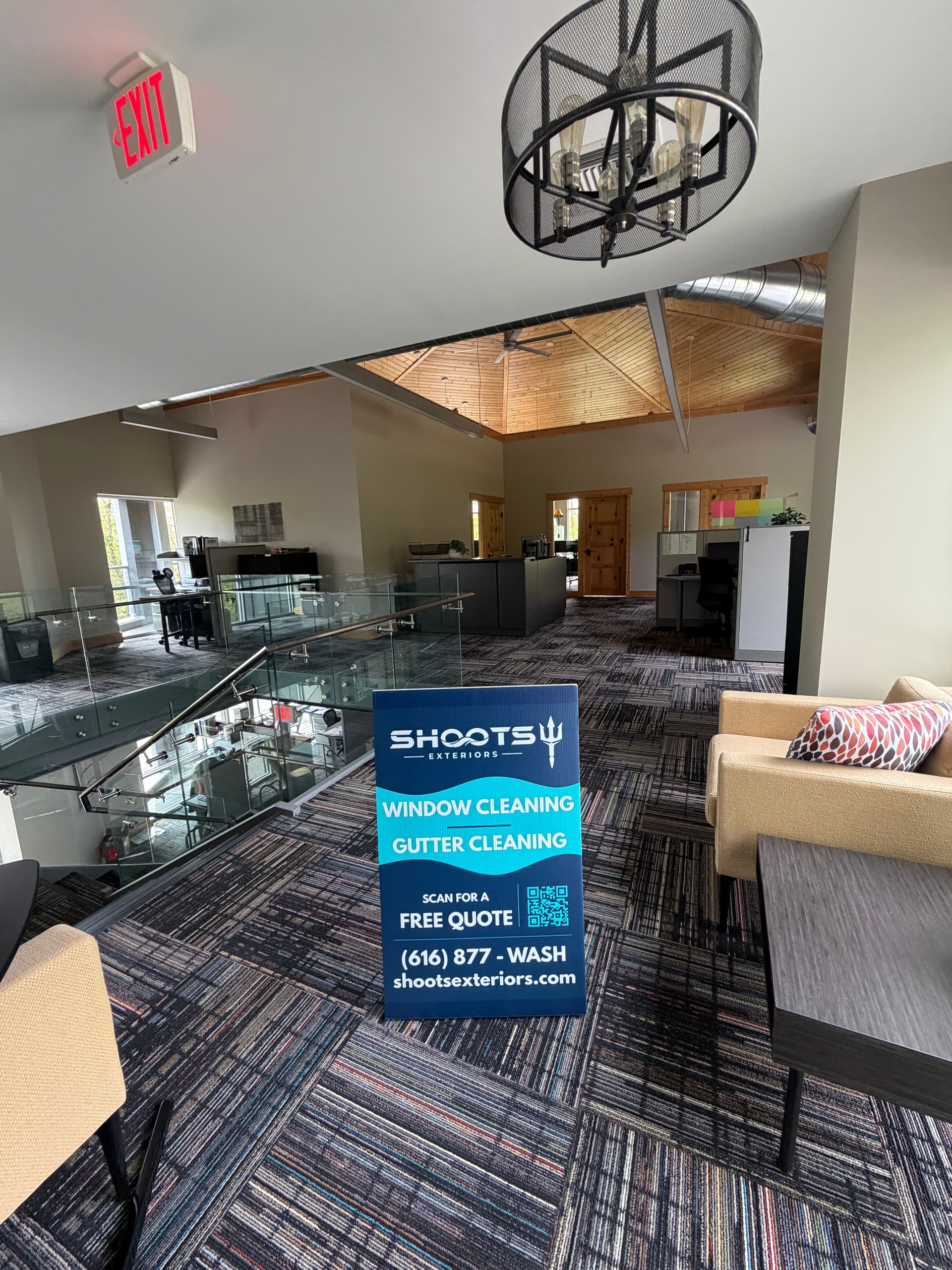 Gallery photos for Full Interior and Exterior Window Clean Plus Gutter Service at AIFI: Image #4