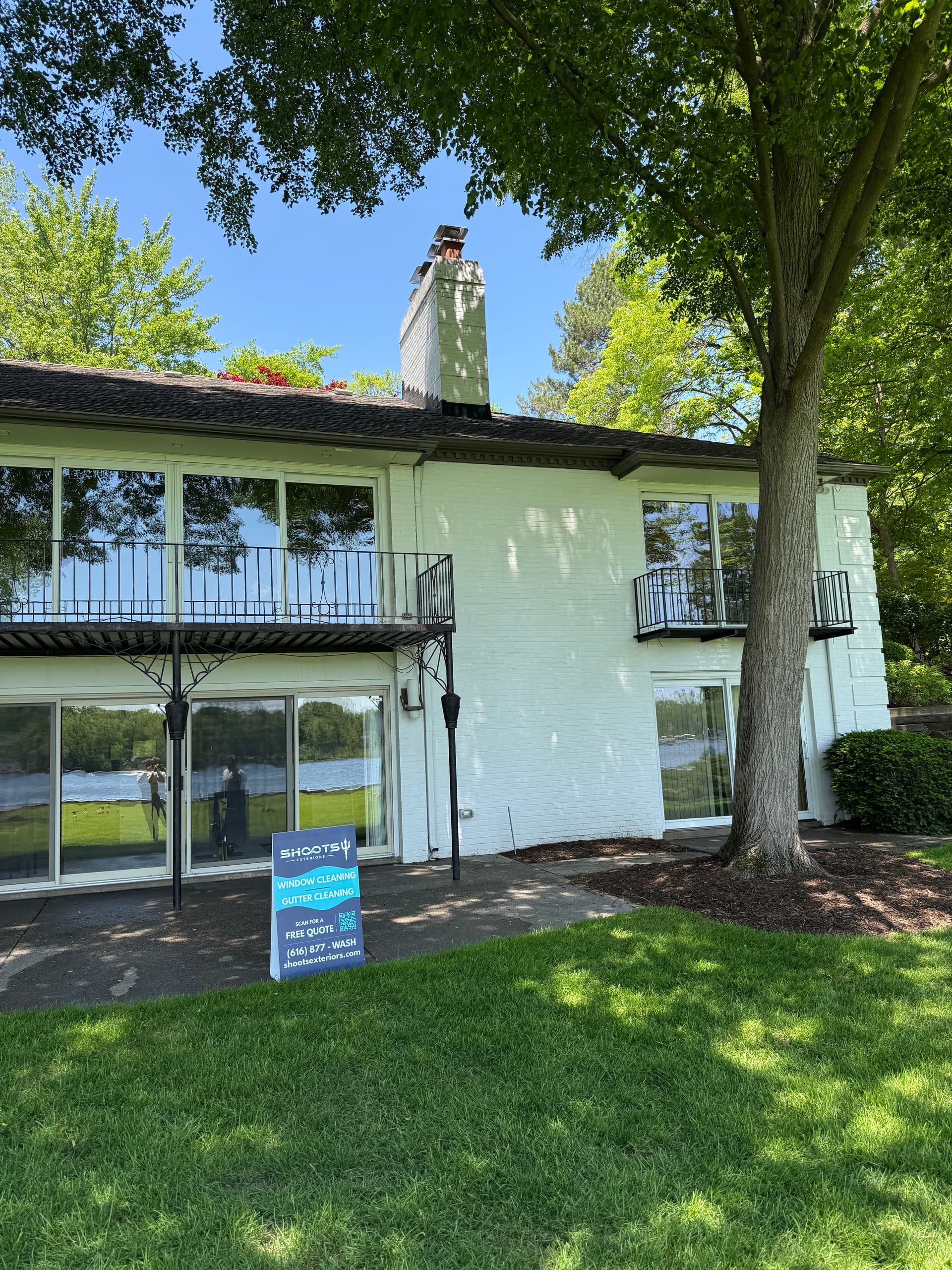 Gallery photos for Exterior Window Cleaning at a Reeds Lake Home: Image #1