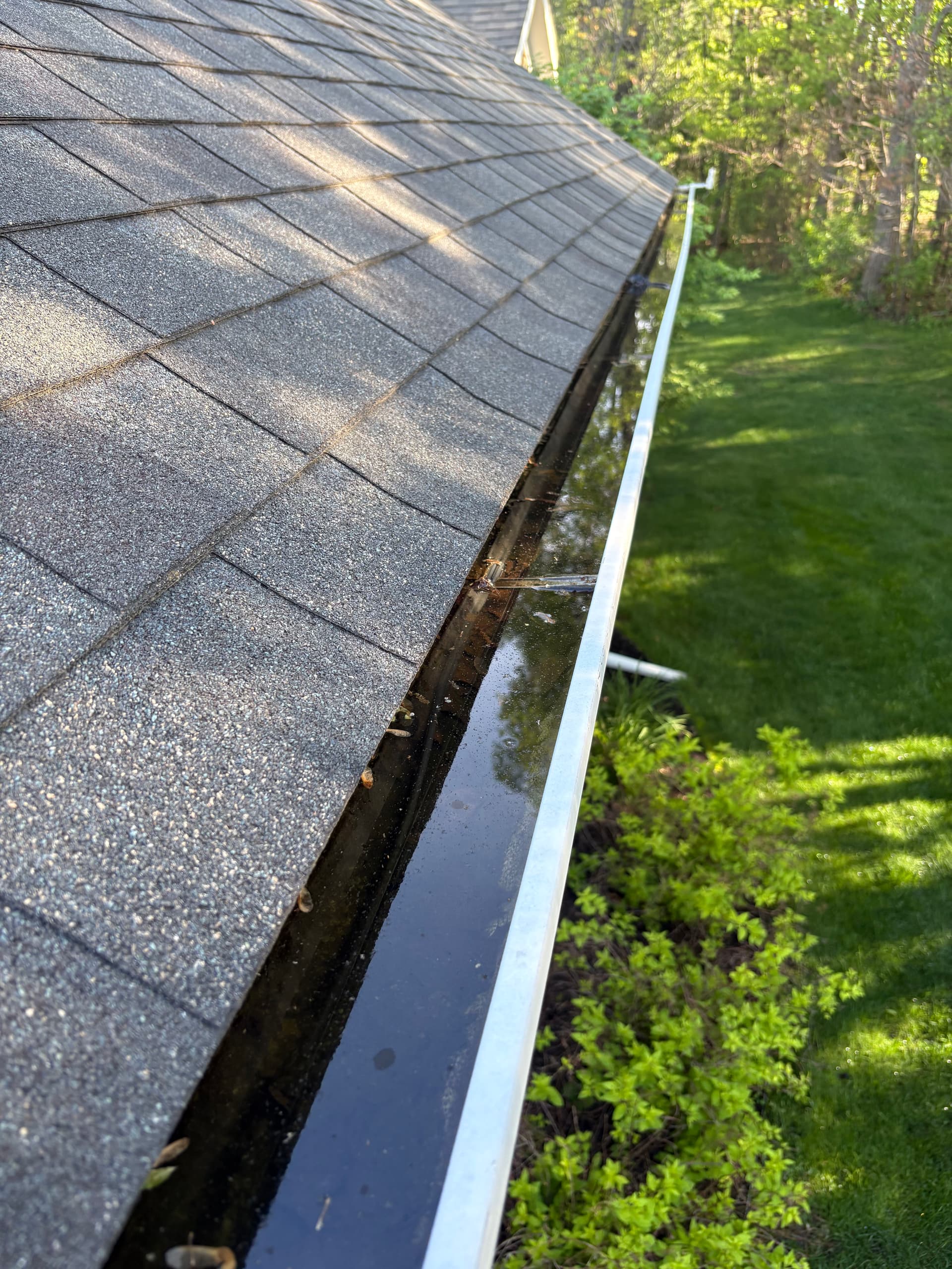 Gallery photos for Window Cleaning and Gutter Cleaning at a Forest Hills Home: Image #2