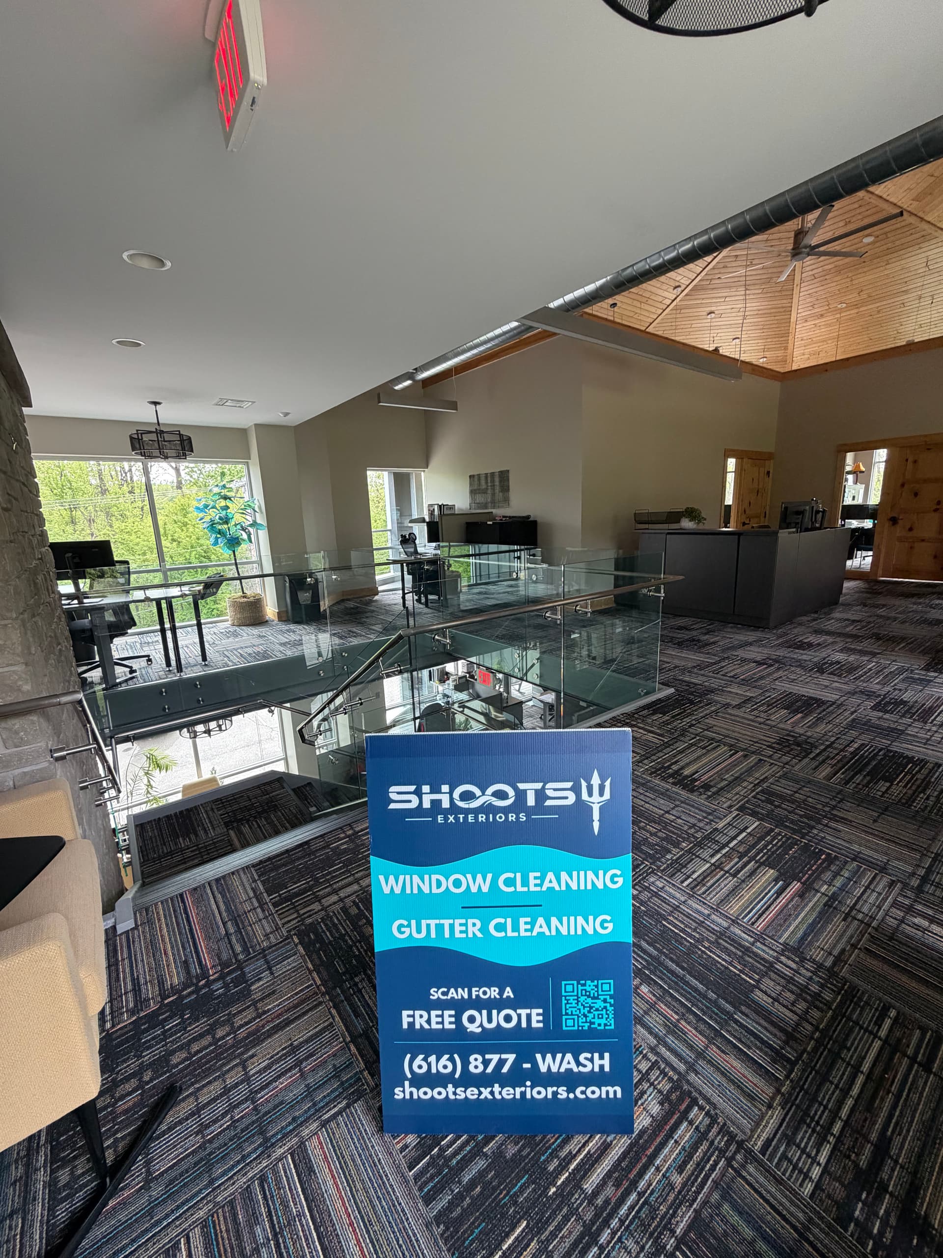 Gallery photos for Full Interior and Exterior Window Clean Plus Gutter Service at AIFI: Image #5
